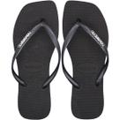 Chinelo de Dedo Feminino Havaianas Slim Square Logo Metallic