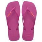 Chinelo de Dedo Feminino Slim Square Logo Pop Up Havaianas