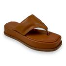 Chinelo de Dedo Flatform Feminino Marrom