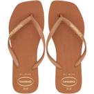 Chinelo de Dedo Havaianas Slim Square Logo Pop Up Feminino