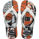Chinelo de Dedo Infantil Menino Havaianas Masquete Laranja Branco