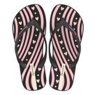 Chinelo de dedo ipanema feminino happy 25279 - preto / bege / rosa -