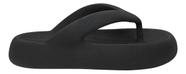 Chinelo De Dedo Nuvem Flatform Anatômico Plataforma Preto Tamanho:37Cor:PretoGênero:Feminino
