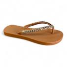 Chinelo de Dedo Petite Jolie Fresh Dourado Confortável
