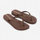 Chinelo De Dedo Power Glitter Ipanema Marrom