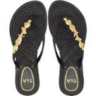 Chinelo De Dedo Terra e Água Adorno Fundo Do Mar Feminino