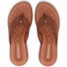 Chinelo de Dedos Esporão Piccadilly Feminino Anabela Médio Cor:OcreTamanho:35