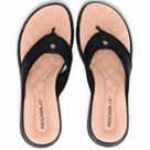 Chinelo de Dedos Esporão Piccadilly Feminino Anabela Médio Cor:PretoTamanho:37