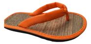 Chinelo De Palha Japonês Oriental Zori Laranja -