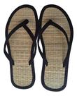 Chinelo De Palha Japonês Zori Correia Tira Fina - Preto