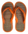 Chinelo De Palha Japonês Zori Laranja Tamanho:35/36
