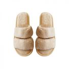 Chinelo de Quarto 39/40 Poliéster Off White Basic+ Faixa Dupla Confortável