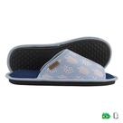 CHINELO DE QUARTO CONFORTO AZUL ESTAMPADO ABERTO Tamanho 37/38