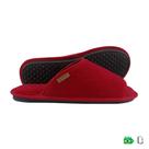 CHINELO DE QUARTO CONFORTO PLUSH BOUCLE VERMELHO PASSIONE - ABERTO - Branca Artesanatos