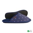 CHINELO DE QUARTO CONFORTO POÁ AZUL - ABERTO - Branca Artesanatos