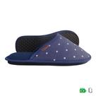 CHINELO DE QUARTO CONFORTO POÁ AZUL - FECHADO - Branca Artesanatos