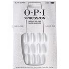 Chinelo de vidro Press On Nails OPI Xpress/ON Velvet White