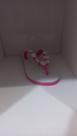 Chinelo decorado branco e rosa Chinelo decorado branco e rosa