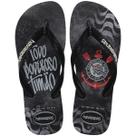 Chinelo Dedo Masculino Casual Dia a Dia Praia Passeio Torcedor Havaianas Top Times Corinthians