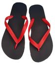 Chinelo dedo masculino starlux grendene preto e vermelho