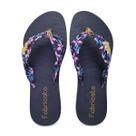 Chinelo Dedo Sandália Feminina Correia Tecido Estampado K125