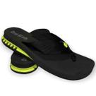 Chinelo DuRio Air com Salto Feminino Preto e Limão 26003 Chinelo DuRio Air com Salto Feminino Preto e Limão 26003