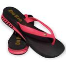Chinelo DuRio Air com Salto Feminino Rosa e Preto 32001