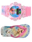 Chinelo e relógio musical infantil masculino frozen ,presente que sua filha merece lançamento