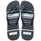 Chinelo Estampado Ogochi Masculino Preto Branco