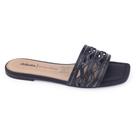 Chinelo fem Dakota Y6521 Rives rasteiro strass tiras ondas