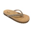 Chinelo Fem Softli Anatômico Tiras Strass Cobre 10012.10050
