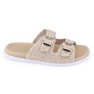 Chinelo feminin Moleca 5493.104 tiras largas fivelas grandes