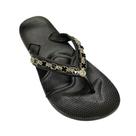 Chinelo Feminino Anatômico Com Resina Preta