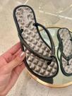 Chinelo Feminino Anatômico Com Tiras Em Strass Preto