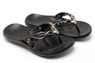 Chinelo Feminino Antiderrapante Previne Dor Nos Pés e Pernas com Enfeite na Tira de Borboleta Ch06R