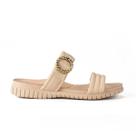 Chinelo Feminino Campesí Slide Flatform Rives Bege - CP053 Chinelo Feminino Campesí Slide Flatform Rives Bege - CP053