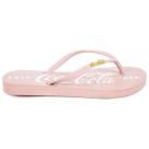 Chinelo Feminino Coca-Cola Minimalista Moderno Rosa Claro Chinelo Feminino Coca-Cola Minimalista Moderno Rosa Claro