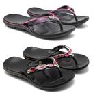 Chinelo feminino com pedra sandália de dedo ortopédico de borracha combo 2 pares