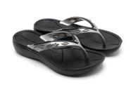 Chinelo Feminino Com Strass Salto Anabela Anatômico Leve Macio