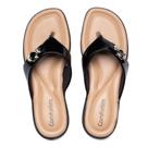 Chinelo Feminino Comfortflex Flatform Verniz Preto Chinelo Feminino Comfortflex Flatform Verniz Preto