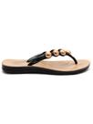 Chinelo Feminino Confortavel Terapia dos Pés Anatomico Dourado