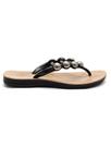 Chinelo Feminino Confortavel Terapia dos Pés Anatomico Preto