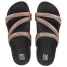 Chinelo Feminino Conforto Flat Tiras Brilho Zaxy Glitter
