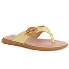 Chinelo Feminino Couro Ouro Light Usaflex MM0602