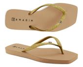 Chinelo Feminino Dedo Bico Quadrado Ramarim Solarize Glitter