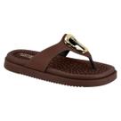 Chinelo Feminino Detalhe Dourado Modare Ultraconforto 7178.127 - Café - 36