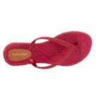 Chinelo Feminino Efeito Trama de Dedo Terra e Água