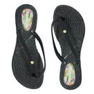 Chinelo Feminino Efeito Trama de Dedo Terra e Água