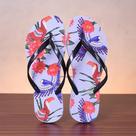 Chinelo Feminino Estampado para Praia Estilo Tropical Tendência Verão 2025