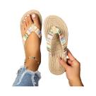 Chinelo Feminino Estilo Étnico Antiderrapante, Resistente Ao Desgaste, Confortável, Com Sola Macia E